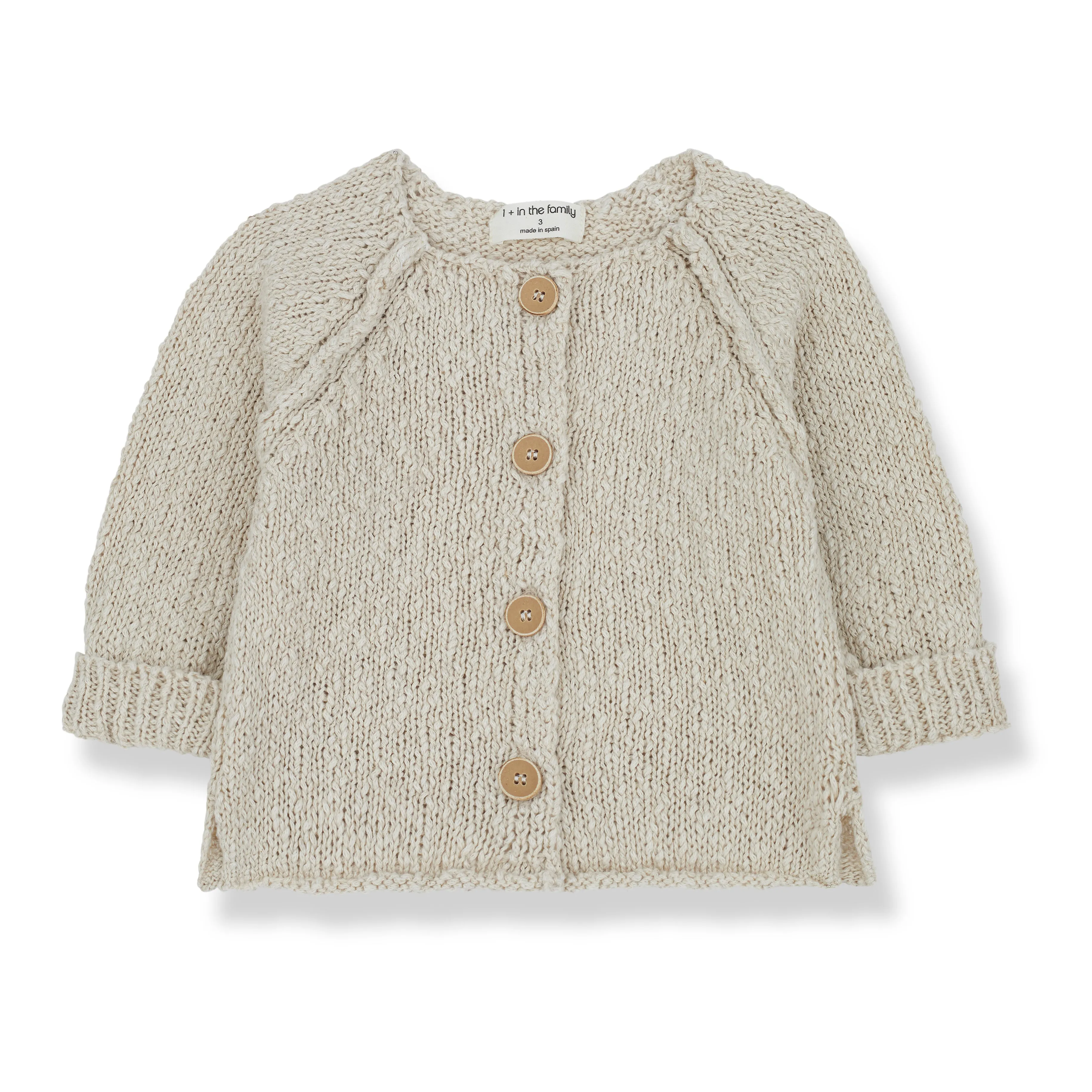 1   IN THE FAMILY NATURAL KNIT CARDIGAN [FINAL SALE]