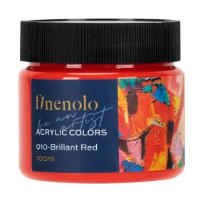 100ml Acrylic Color (Brilliant Red)