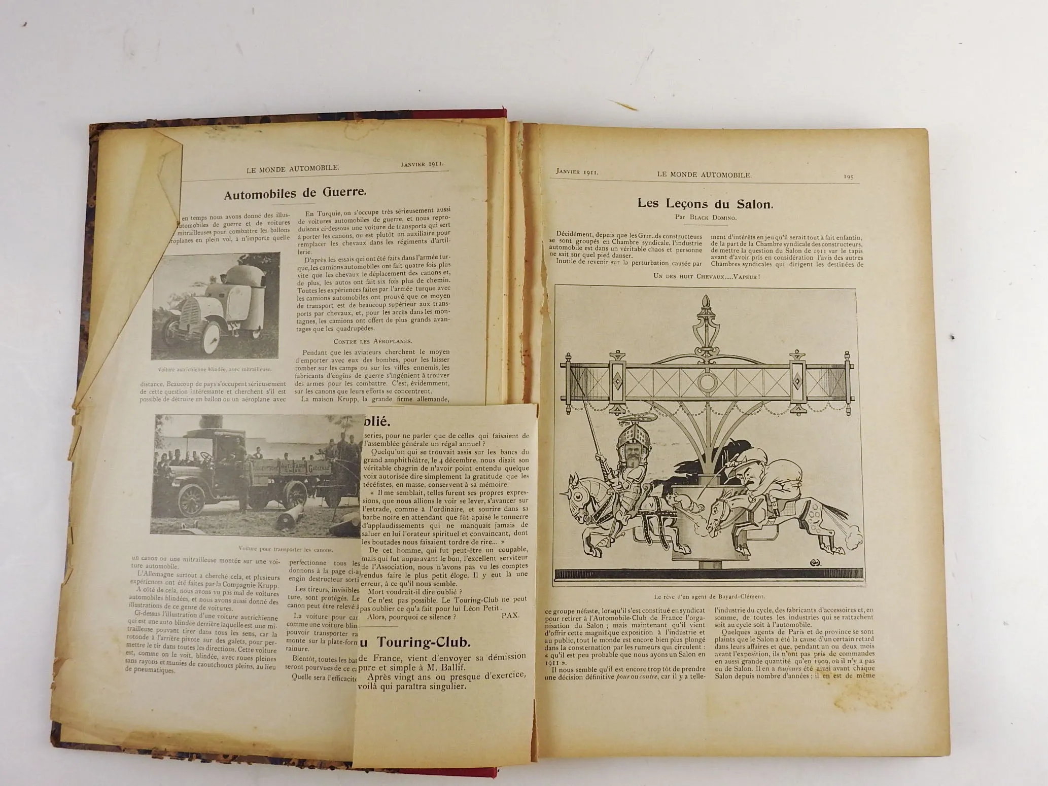 1911 French Le Monde Automobile Book