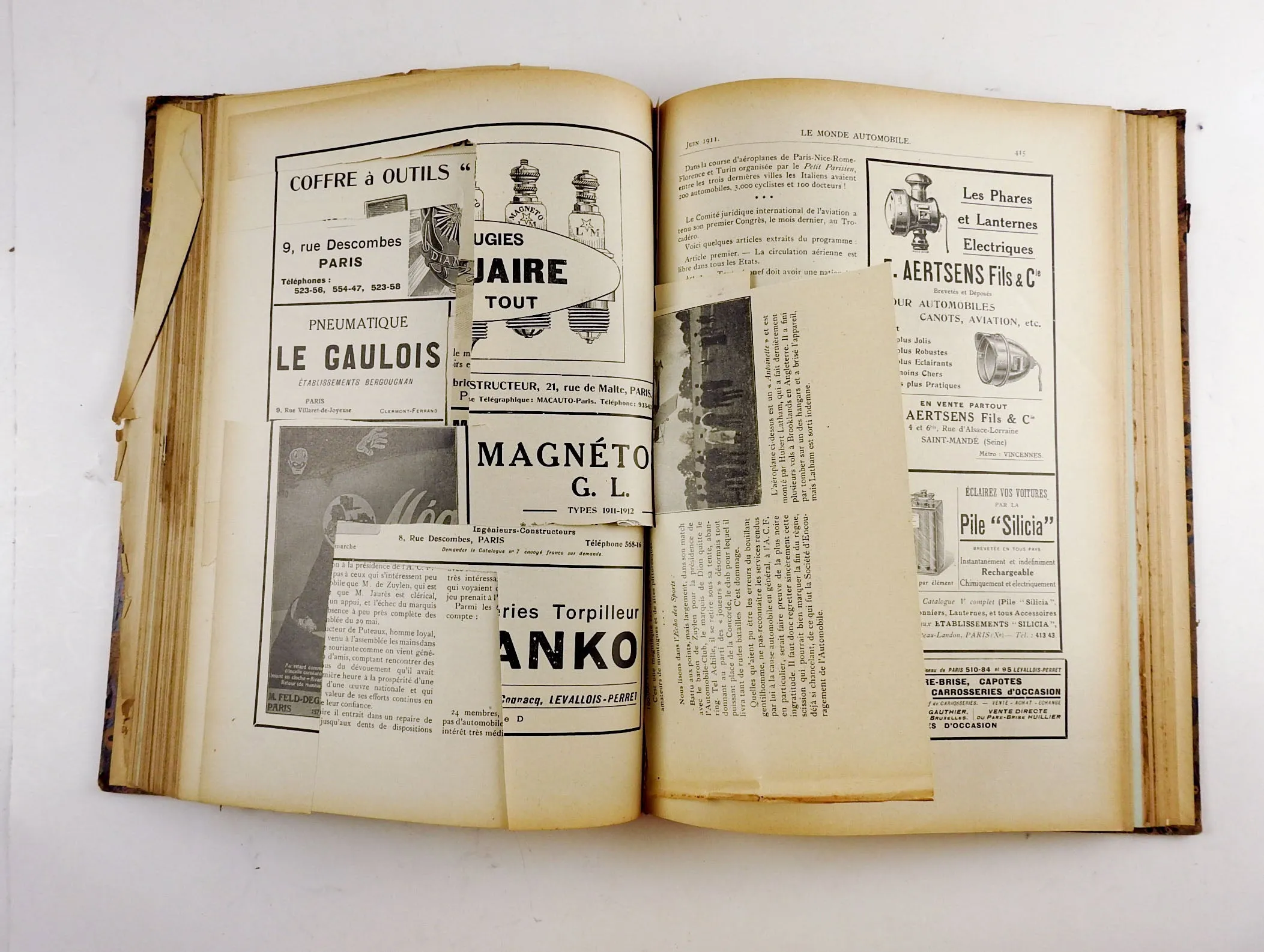 1911 French Le Monde Automobile Book