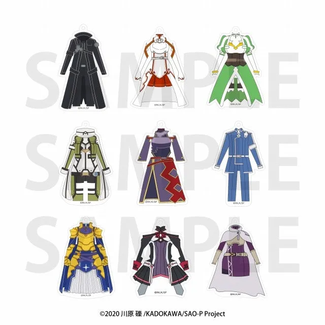 (1BOX=9)(Goods - Key Chain) Sword Art Online Trading Costume Key Chain (9 Types)