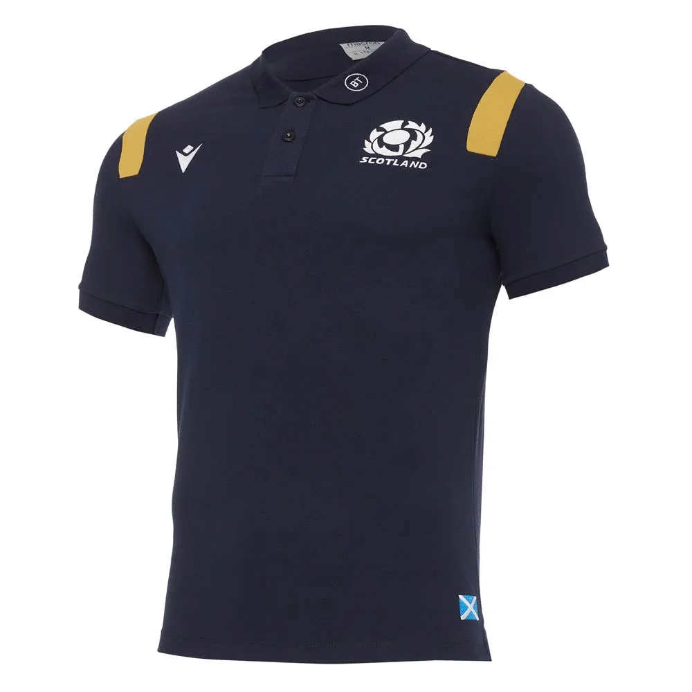 2020-2021 Scotland Official Polycotton Polo Shirt (Navy)