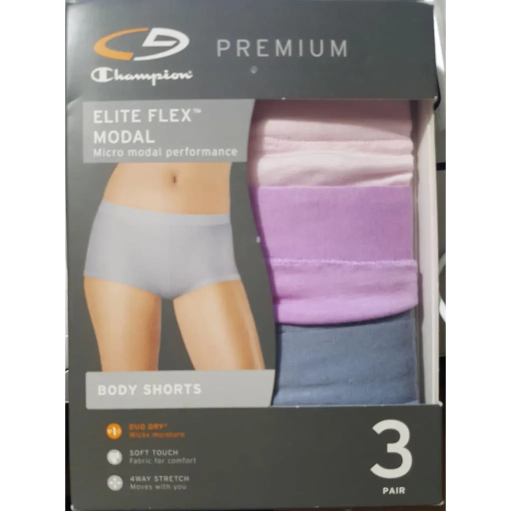 3 PACK C9 Champion Premium Women's Elite Flex Modal Body Shorts 3Pk XXL 2XL