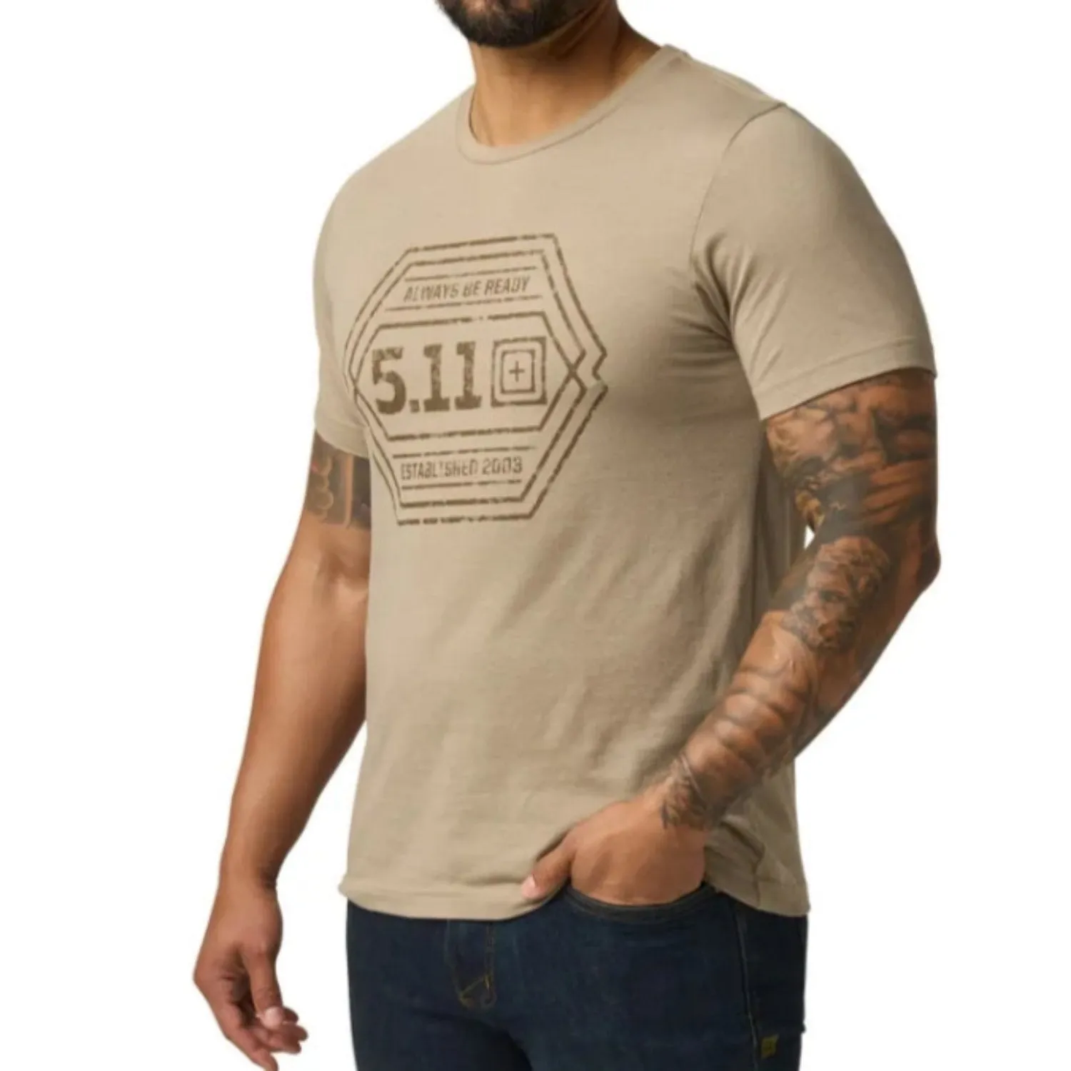 5.11 Tactical Men's Intricate Emblem Logo Graphic Short Sleeve T-Shirt