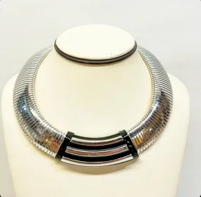 80s vintage signed Monet statement collar style necklace