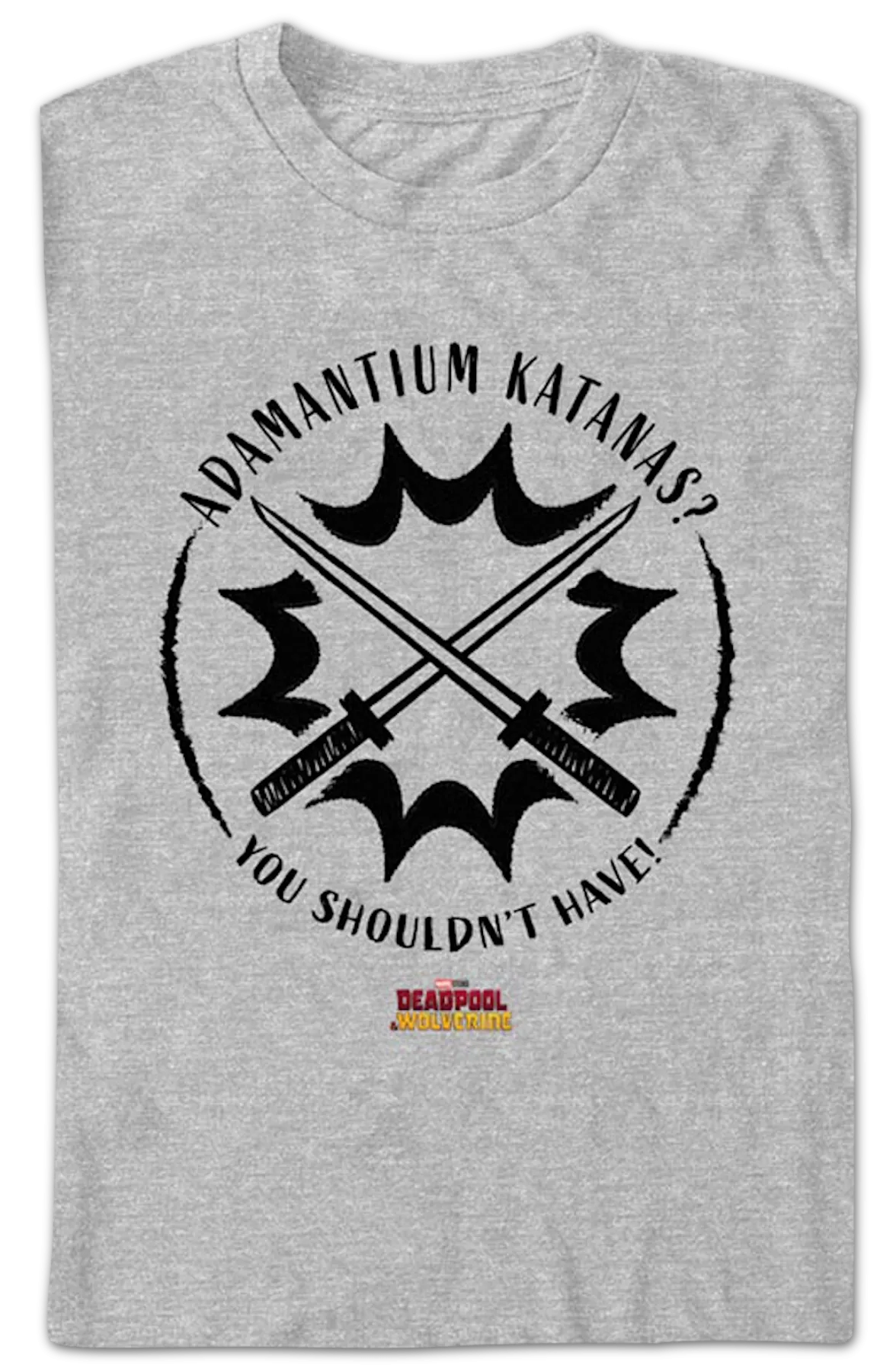 Adamantium Katanas Deadpool & Wolverine Marvel Comics T-Shirt