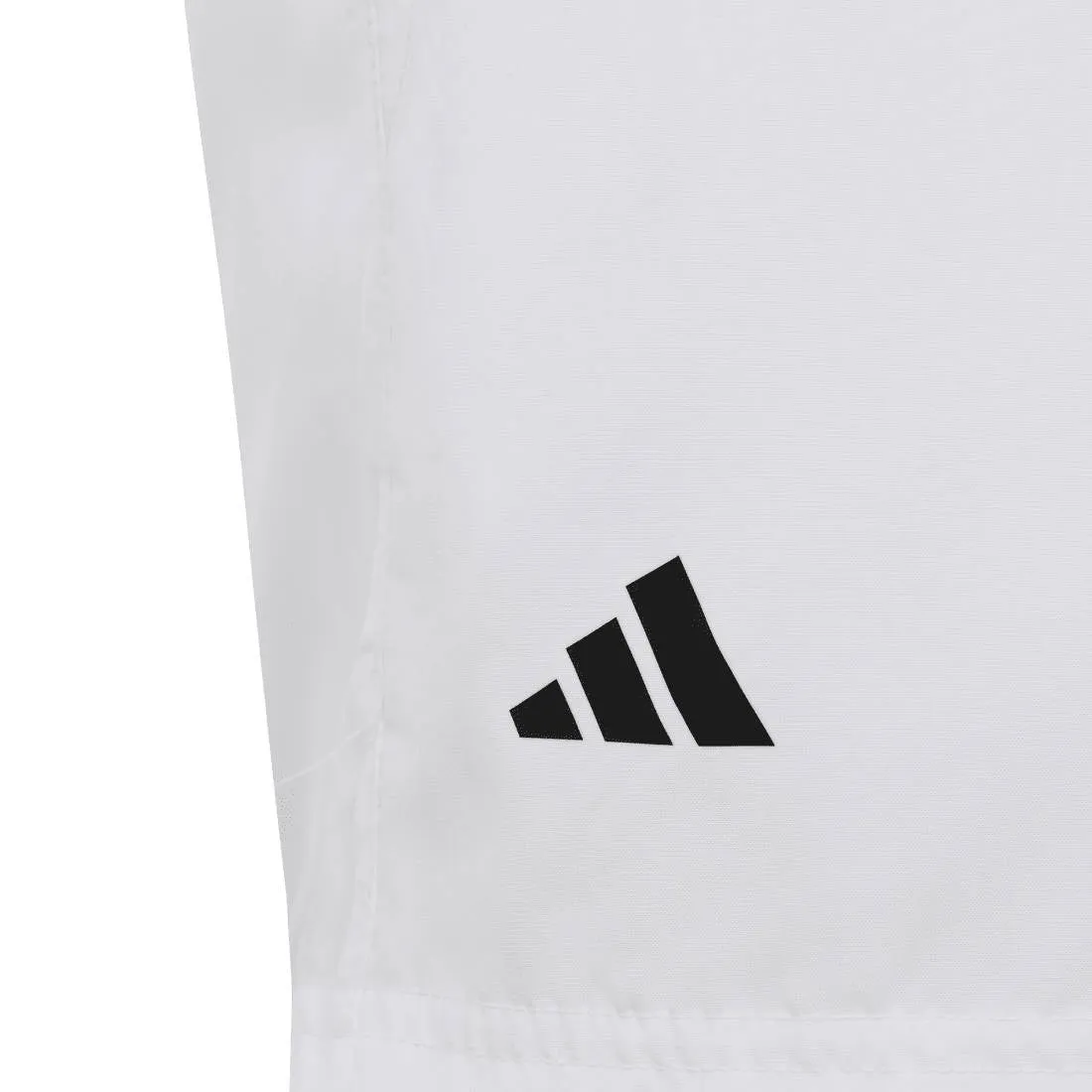 adidas Boys' 3 Stripe Club Shorts (White)