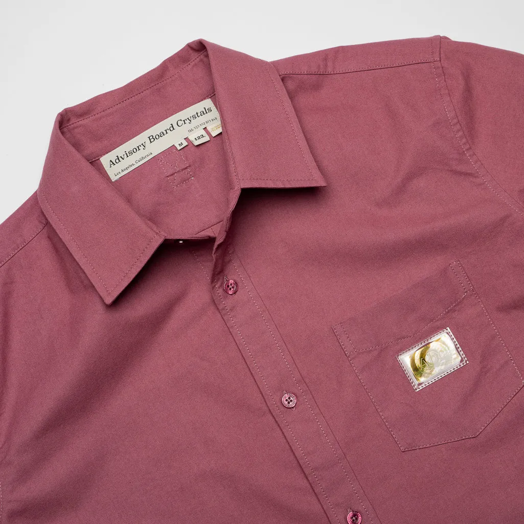 Advisory Board Crystals Short Sleeve Oxford Shirt - Mauve