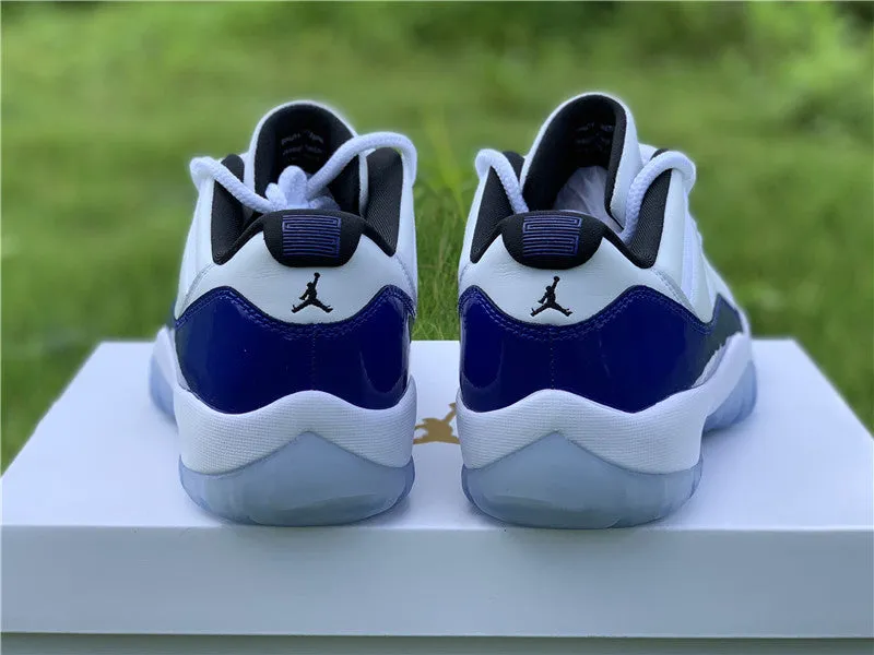 AIR JORDAN 11 LOW PURPLE CONCORD WHITE/BLACK-CONCORD