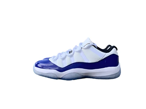 AIR JORDAN 11 LOW PURPLE CONCORD WHITE/BLACK-CONCORD