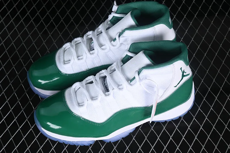 AIR JORDAN 11 RETRO WHITE/GREEN