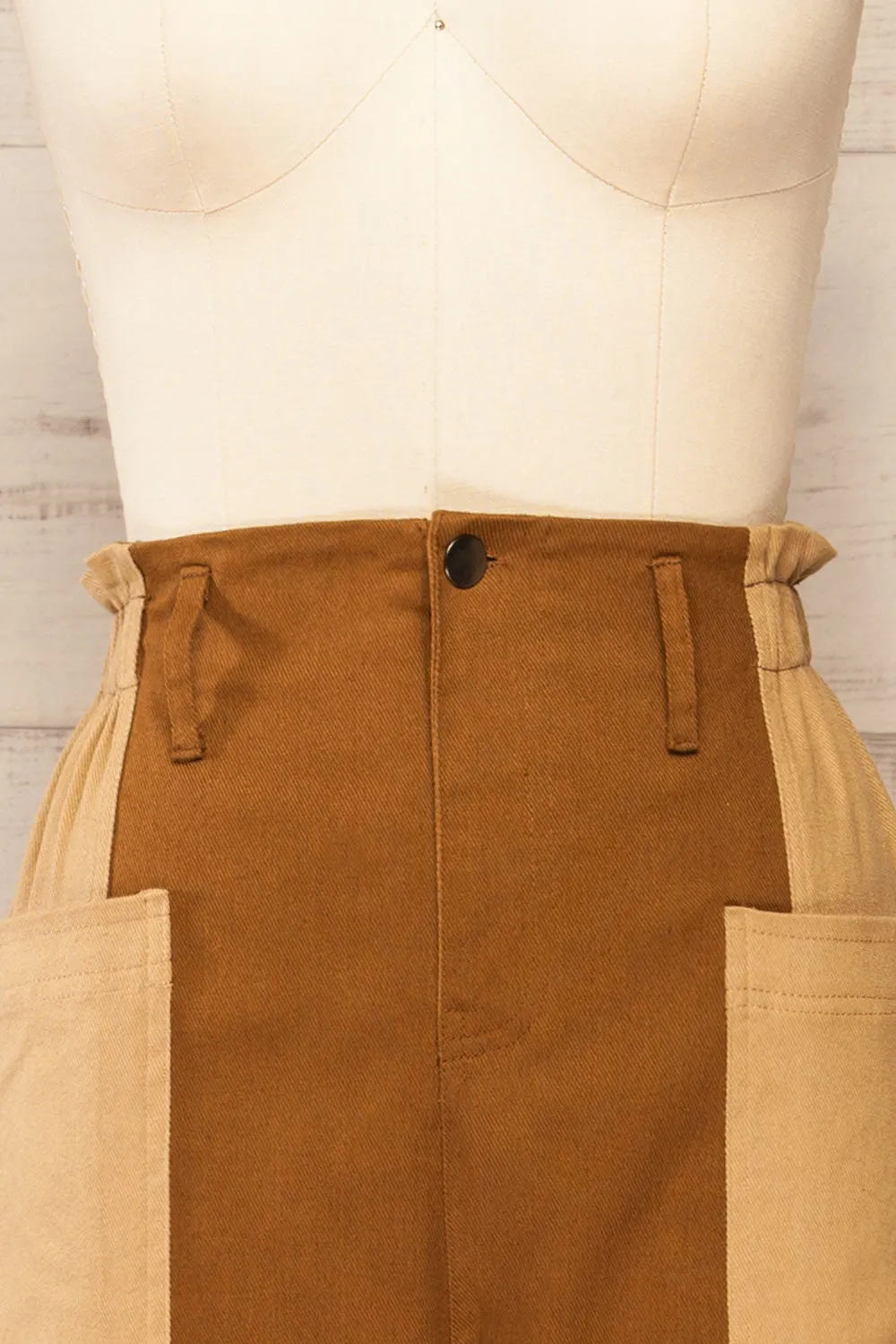 Ajaccio | Two-Tone High-Waisted Pants