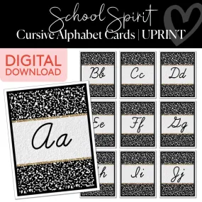 Alphabet Cards | School Spirit | Printable Classroom Decor | Schoolgirl Style