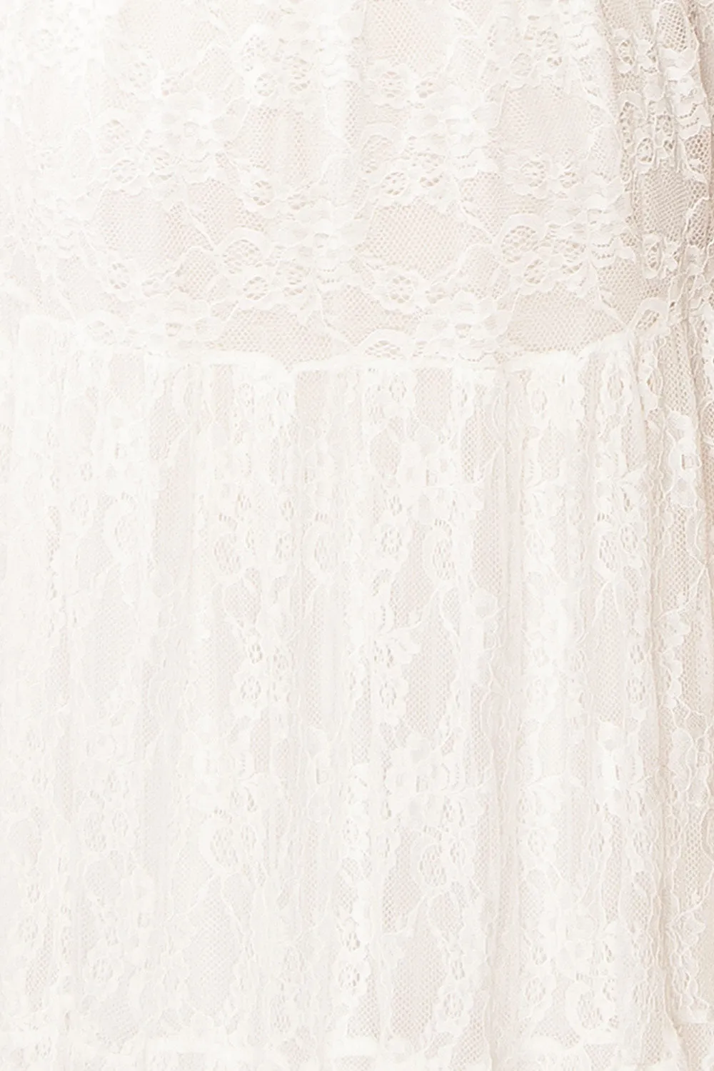 Amarys White | Tiered Lace Maxi Dress