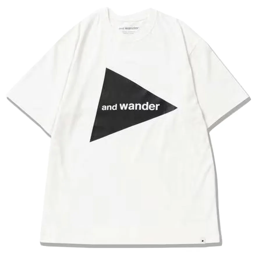 And Wander Big Logo T-Shirt White