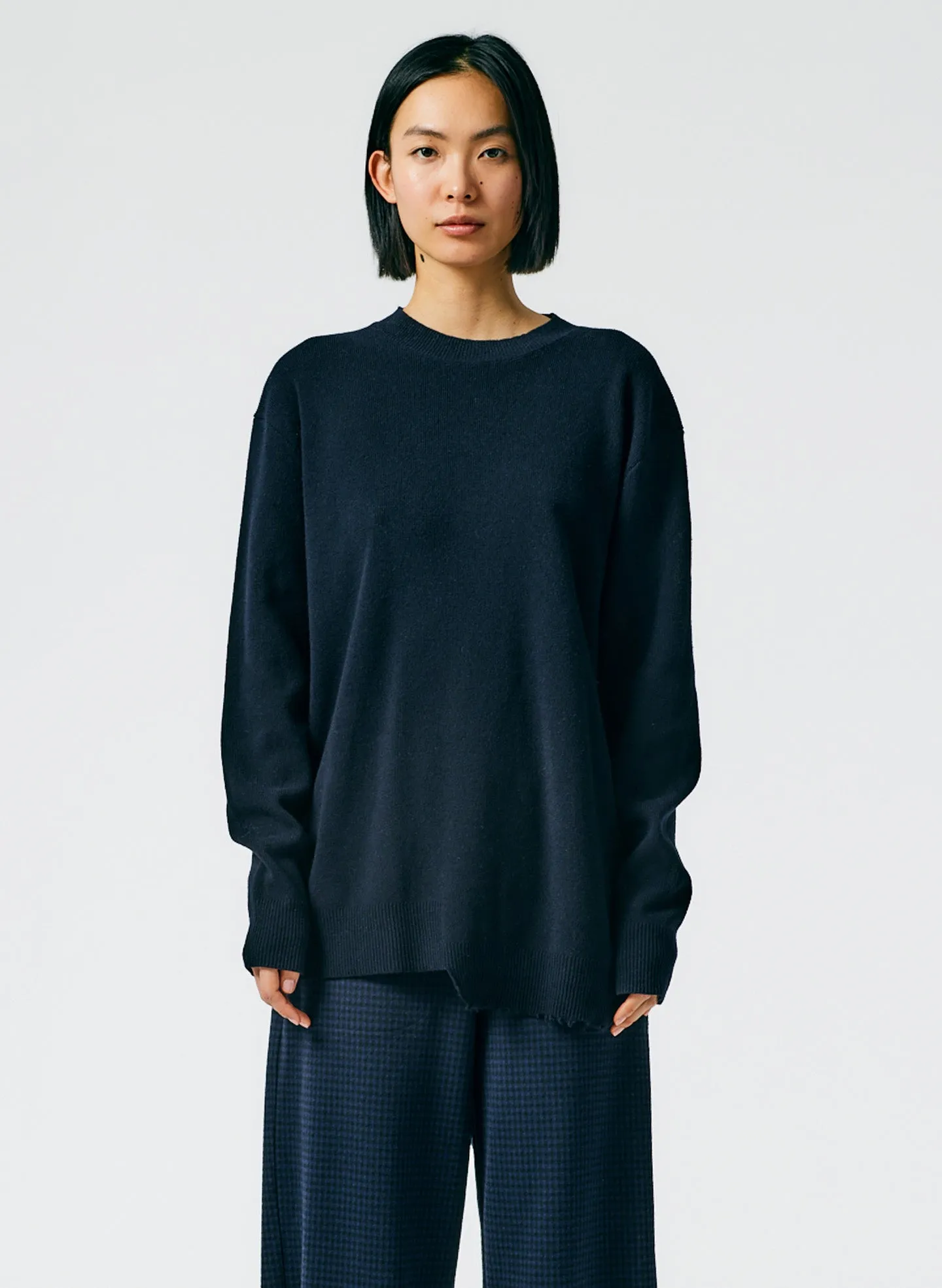 Anna Merino Wool Hole At Back Pullover