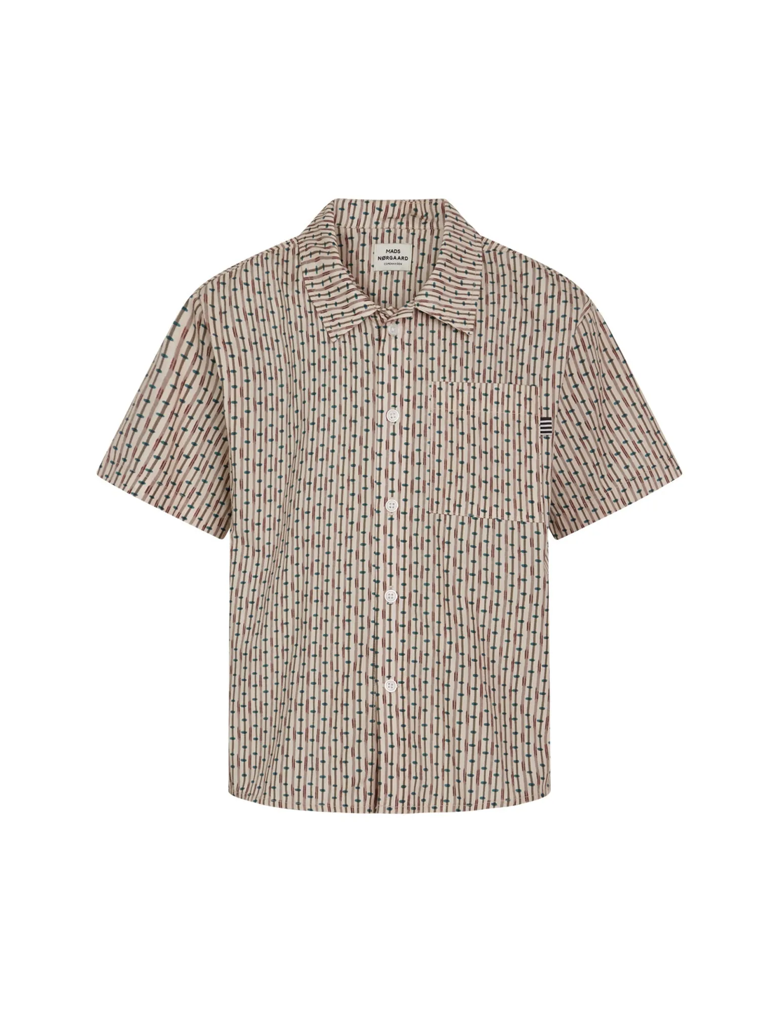 AOP Poplin Skully Shirt, Rainy Day AOP