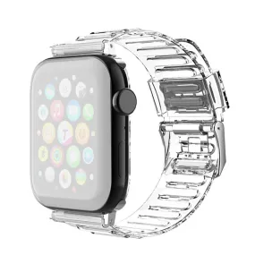 Apple Watch (38/40/SE/41MM) Fleksibel Plastik Rem - Gennemsigtig