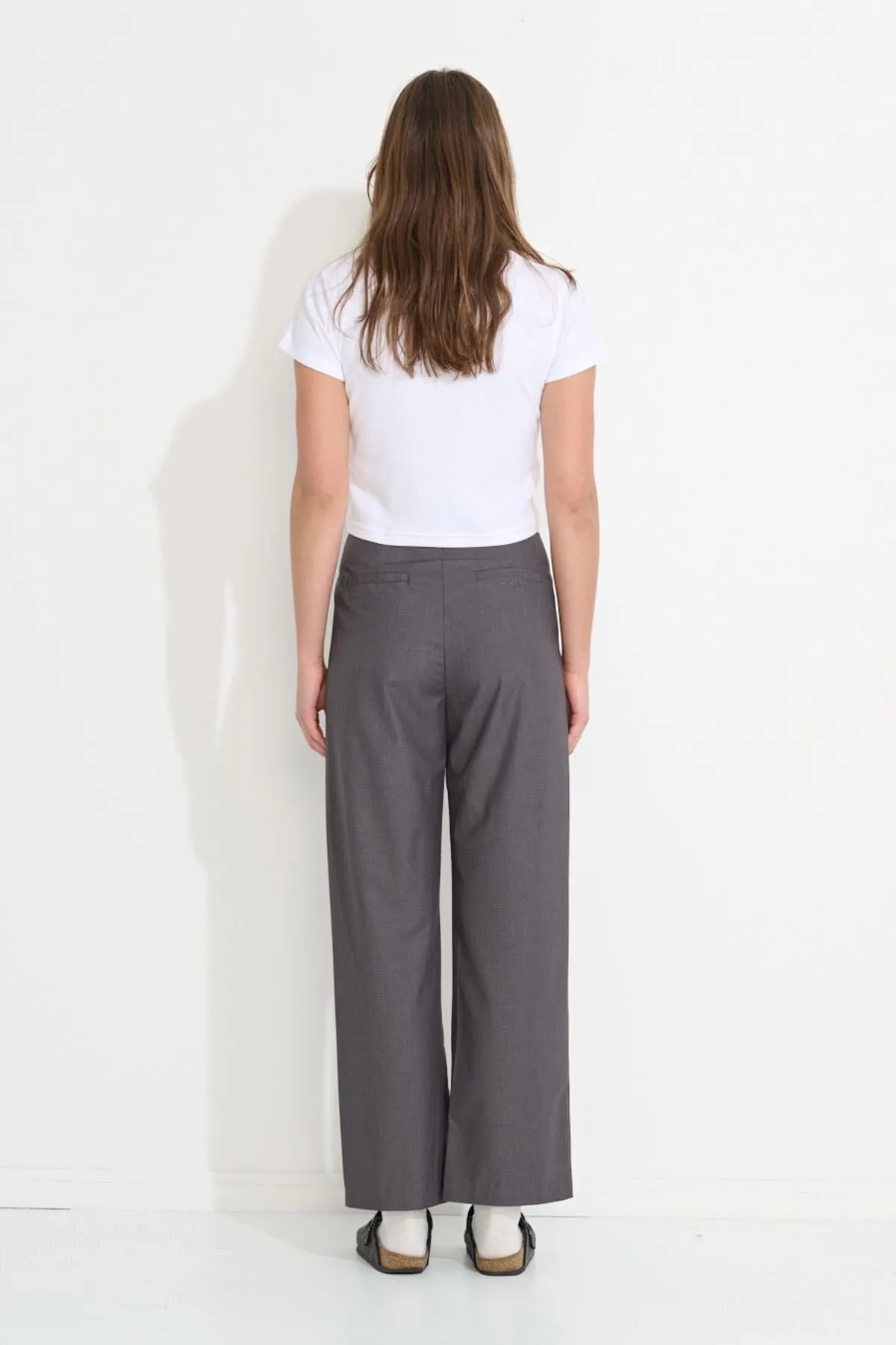 Aquarius Pleated Pant | Charcoal