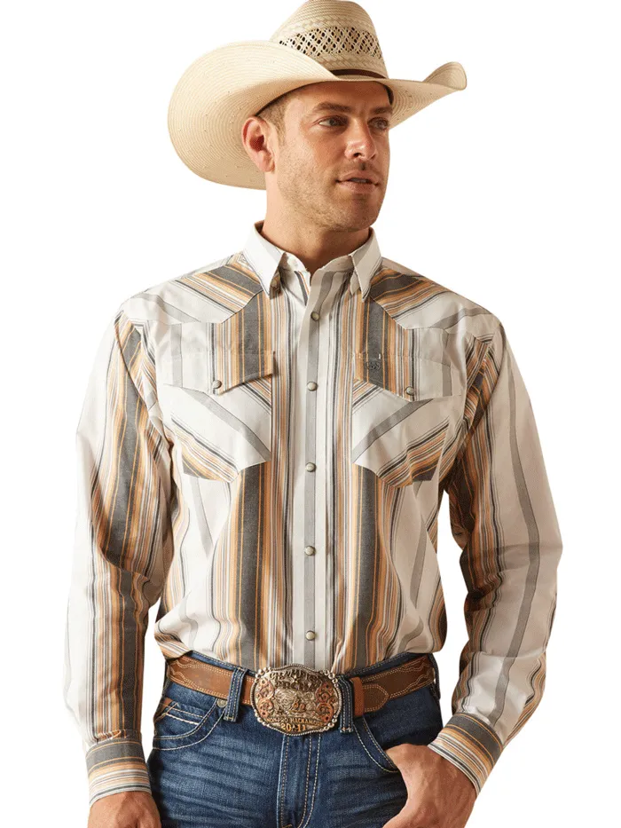 Ariat 10051272 Mens Pro Series Evan Classic Fit Shirt Tan