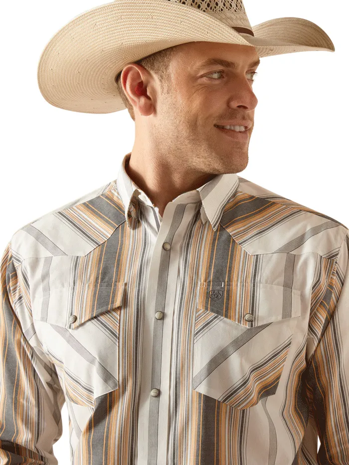 Ariat 10051272 Mens Pro Series Evan Classic Fit Shirt Tan