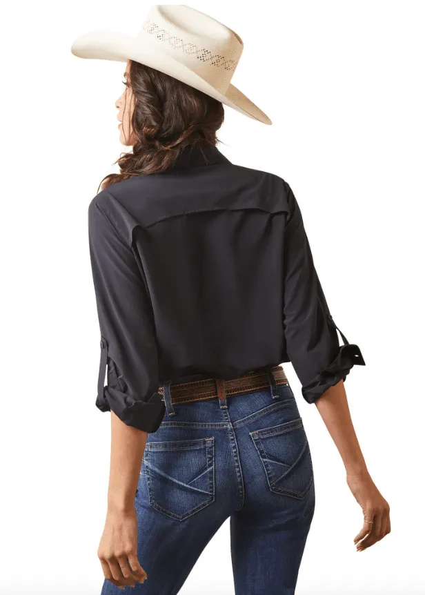 Ariat Women's VentTEK Stretch Black Long Sleeve Shirt 10043494