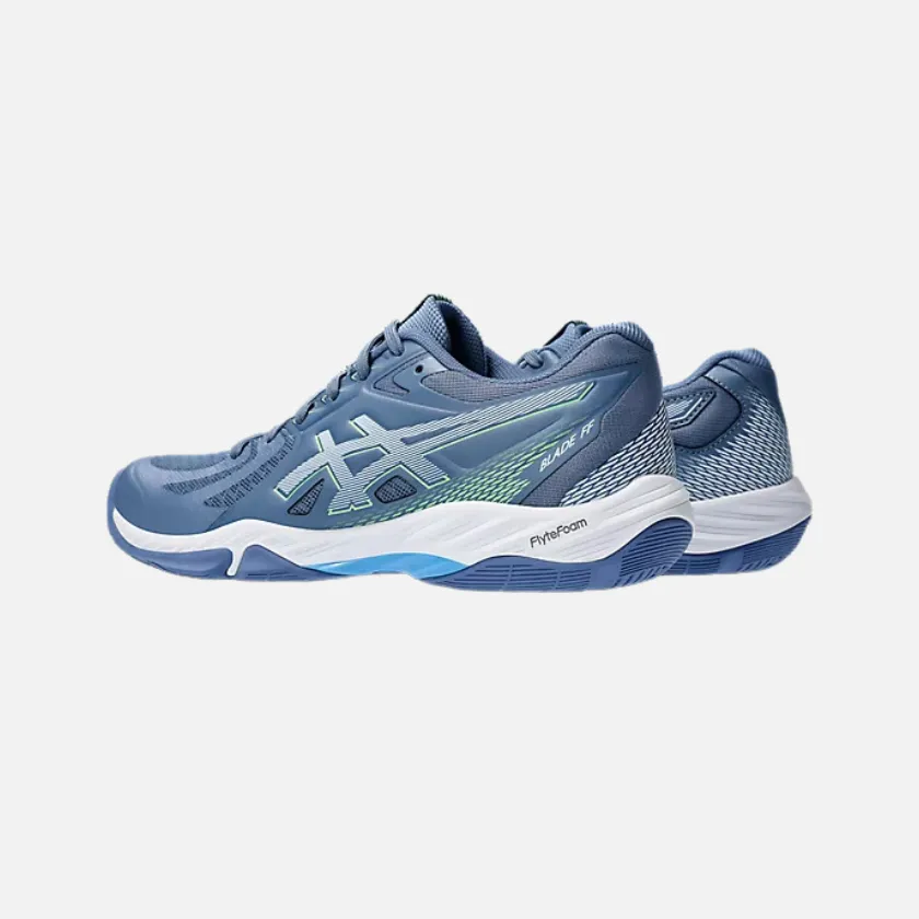 Asics Blade FF Men's Badminton Shoes -Denim Blue/Lime Burst