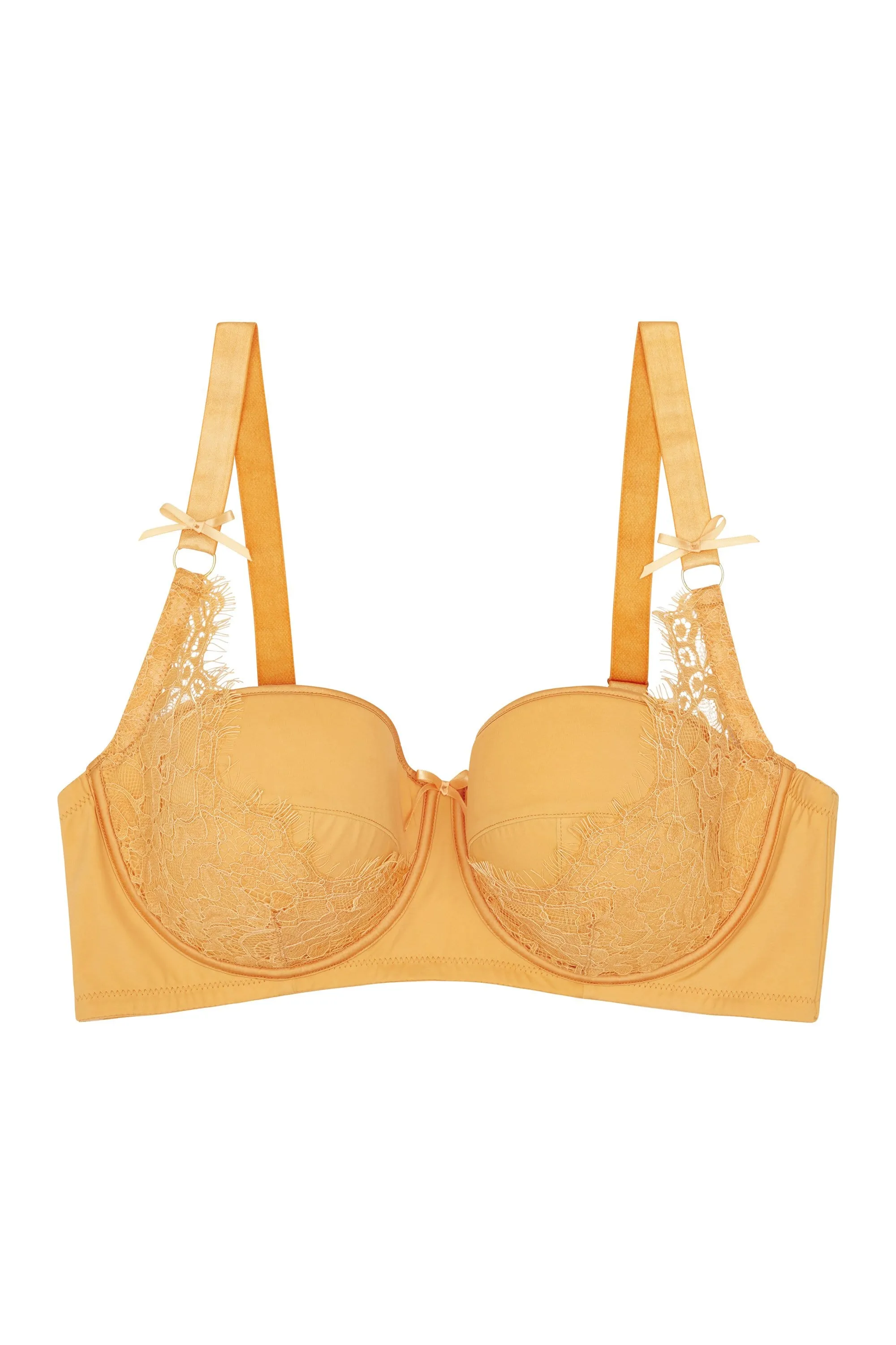 Aspen Mustard Lace Sling Bra