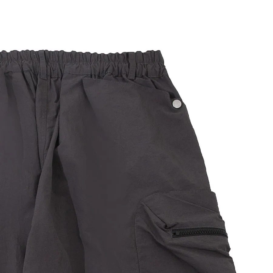 A[S]USL NYLON SQUARE POCKET PANTS-CHARCOAL