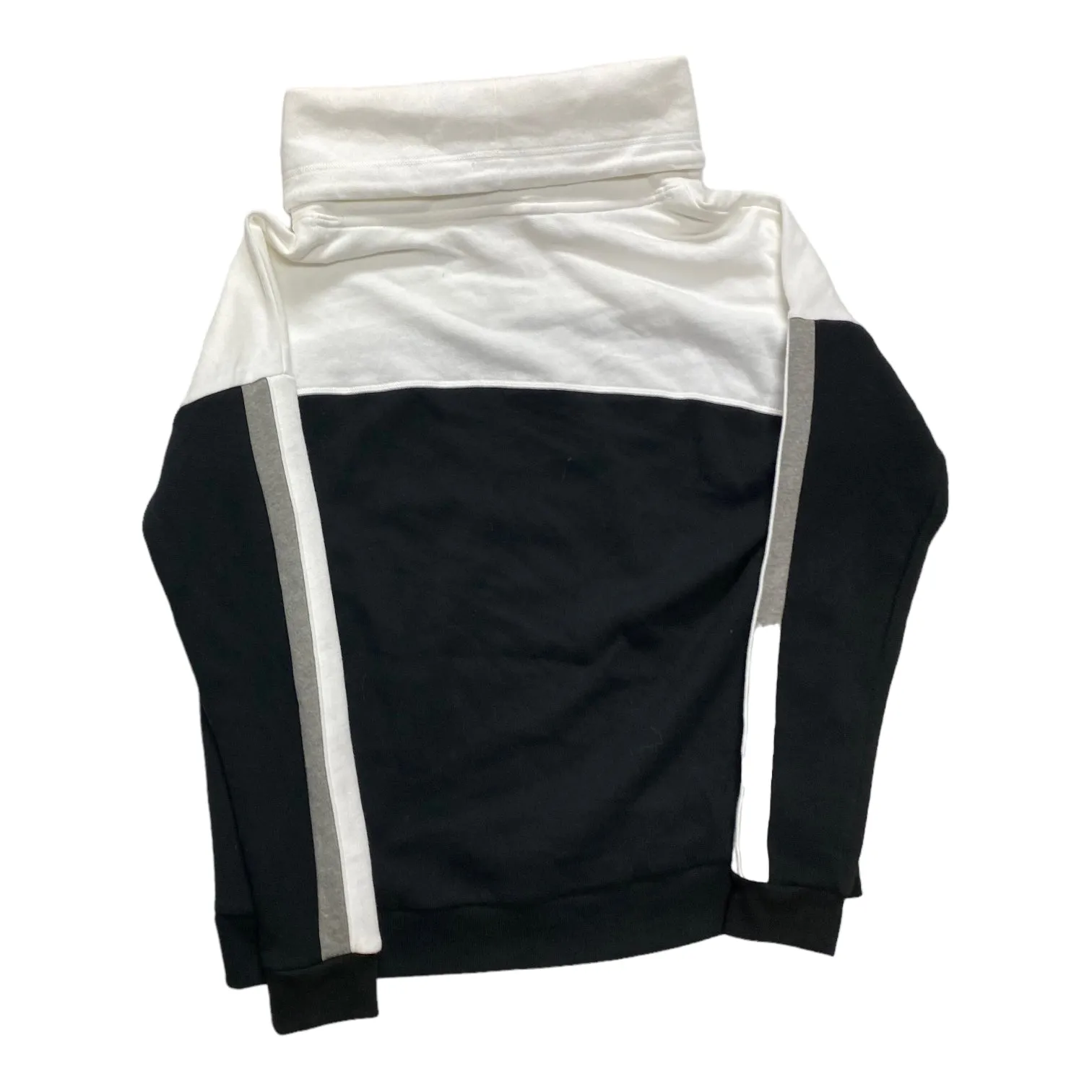 Athletic Sweatshirt Hoodie By Pink In Black & White, Size: M