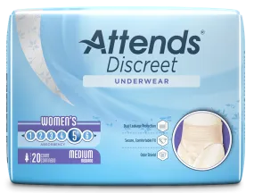 Attends Discreet Women Disposable Incontinence Bladder Leak Underwear