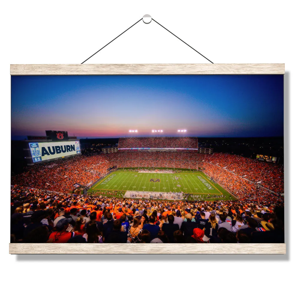 Auburn Tigers - Auburn Sunset over Jordan Hare Stadium