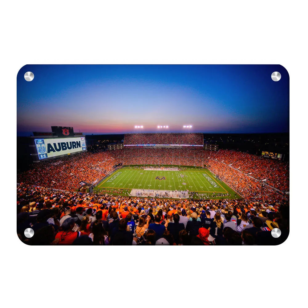 Auburn Tigers - Auburn Sunset over Jordan Hare Stadium