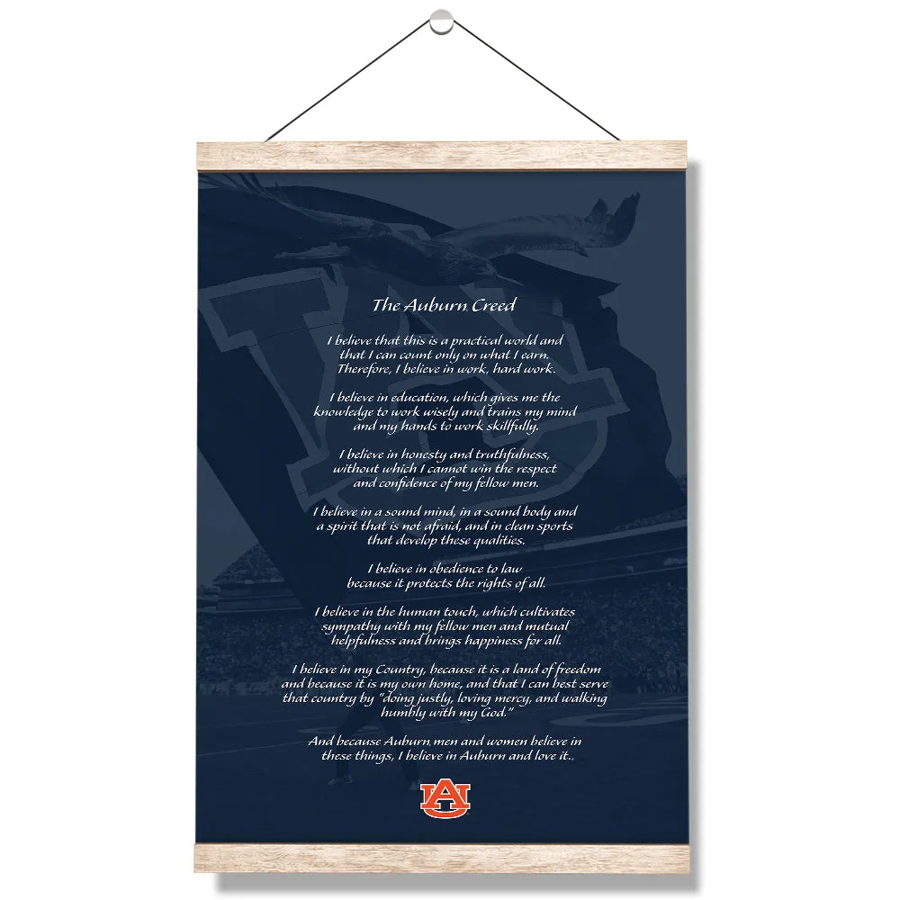 Auburn Tigers - The Auburn Creed over Jordan-Hare Stadium