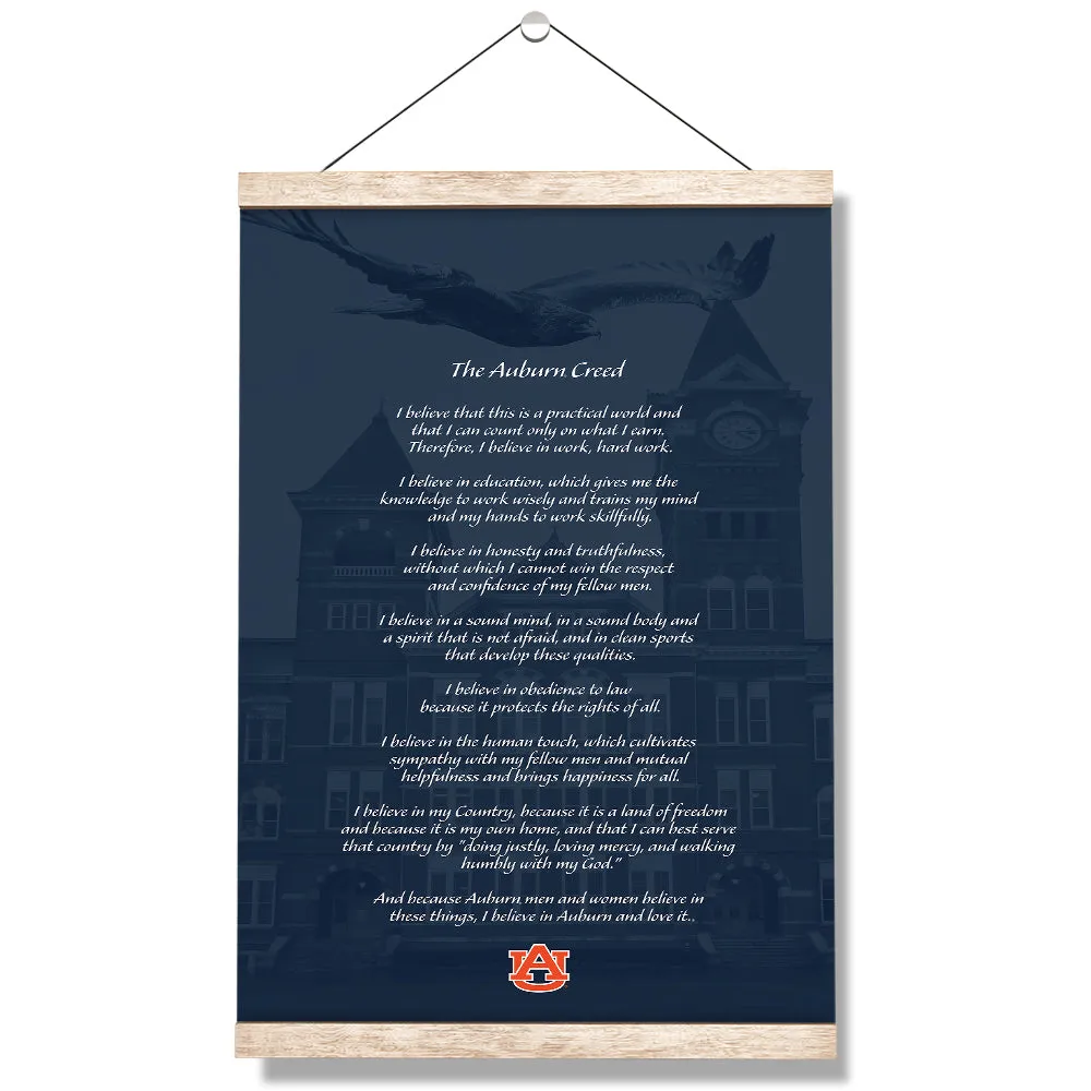 Auburn Tigers - The Auburn Creed over Samford