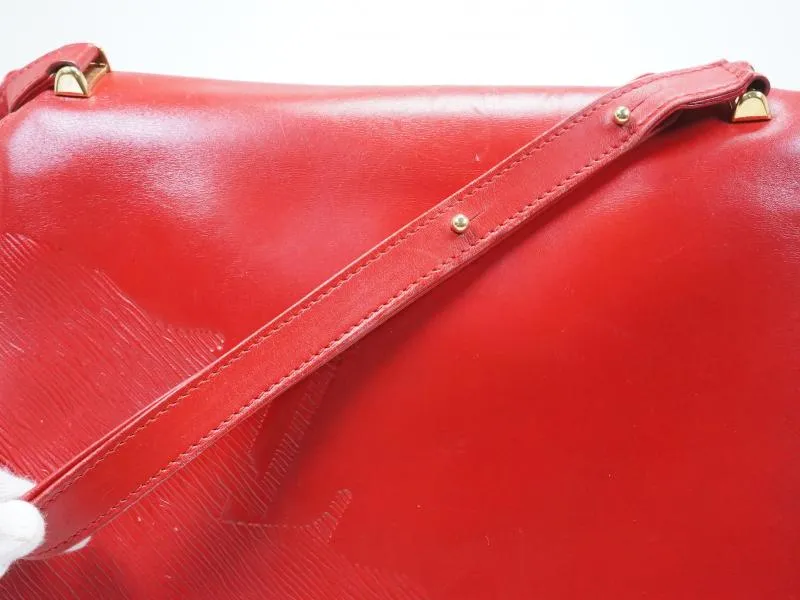 Authentic Pre-owned Louis Vuitton Cuir Opera Rouge Red Epi Delphes Shoulder Bag M63937 152557