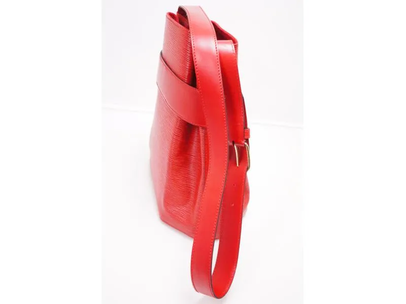 Authentic Pre-owned Louis Vuitton Epi Rouge Castillan Red Sac D'epaule Shoulder Bag M80207 230003