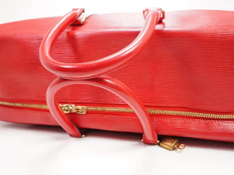 Authentic Pre-owned Louis Vuitton Special Ordered Epi Red Rouge Castillan Sirius 55 Suitcase 212101