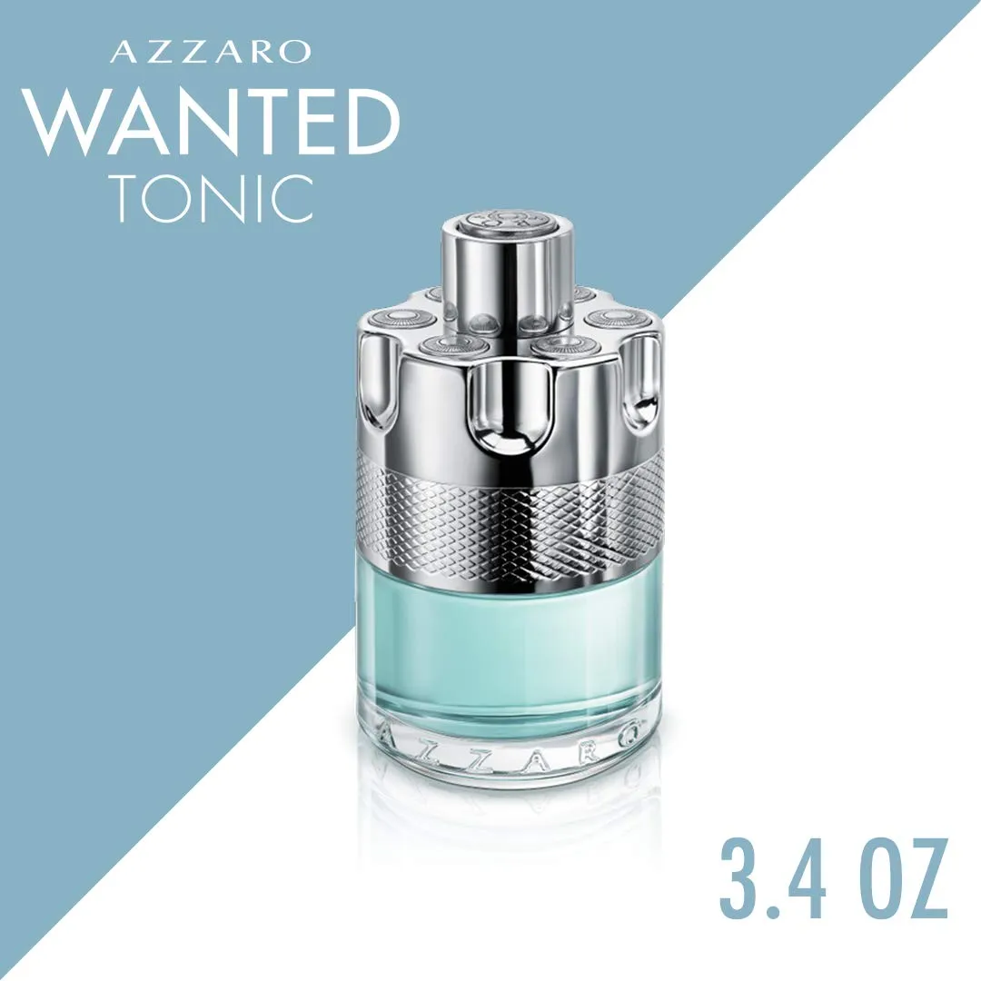 Azzaro Wanted Tonic Eau de Toilette for Men - 3.4 oz Cologne for Men