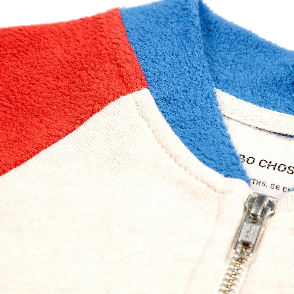 B.C Colour Block Zipped Baby Sweatshirt by Bobo Choses