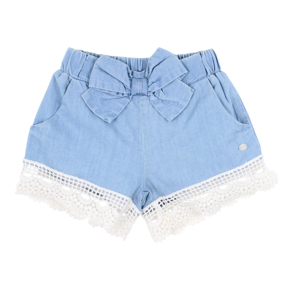 Bebe Jean Shorts in Light Indigo