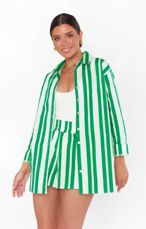 Berman Button Down ~ Center Court Stripe