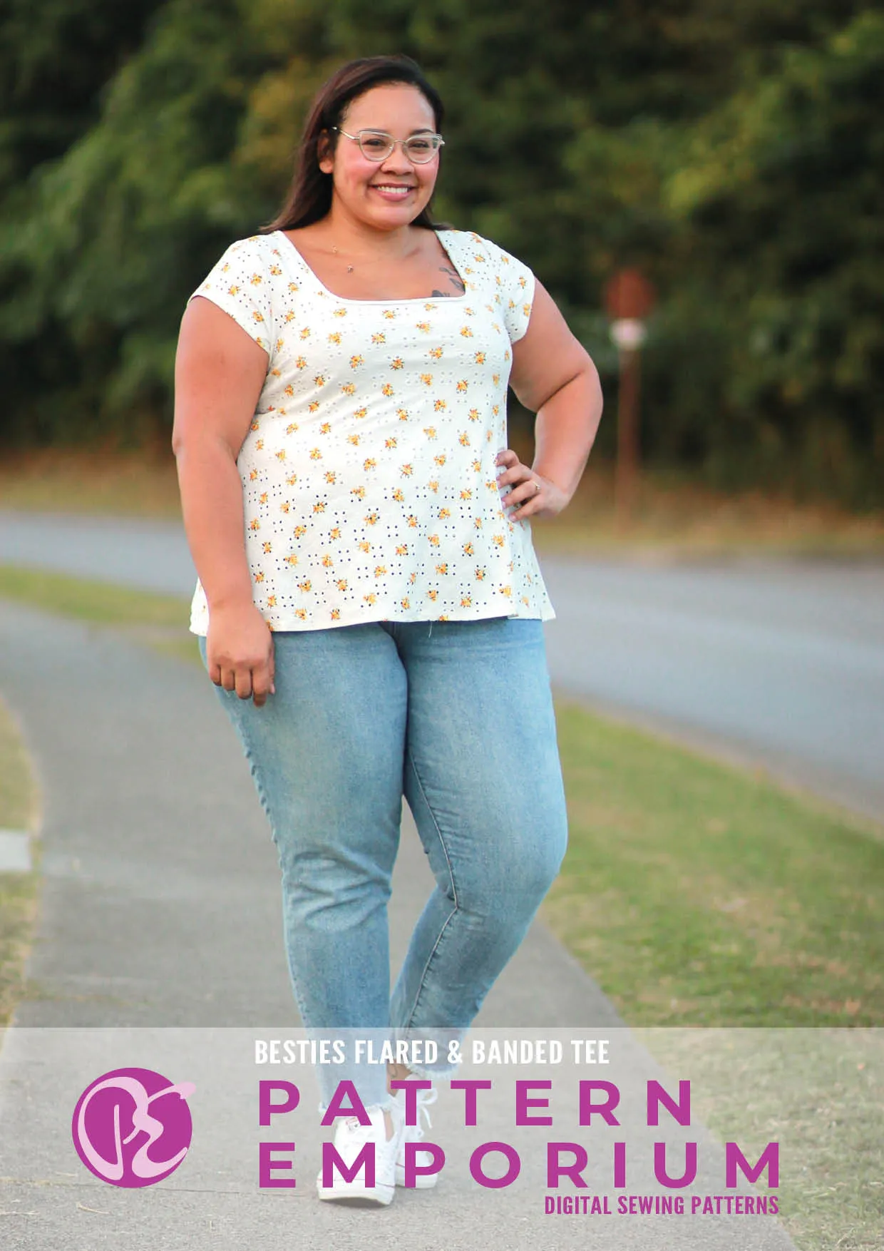 Besties Tee | Flared & Banded T-shirt Sewing Pattern