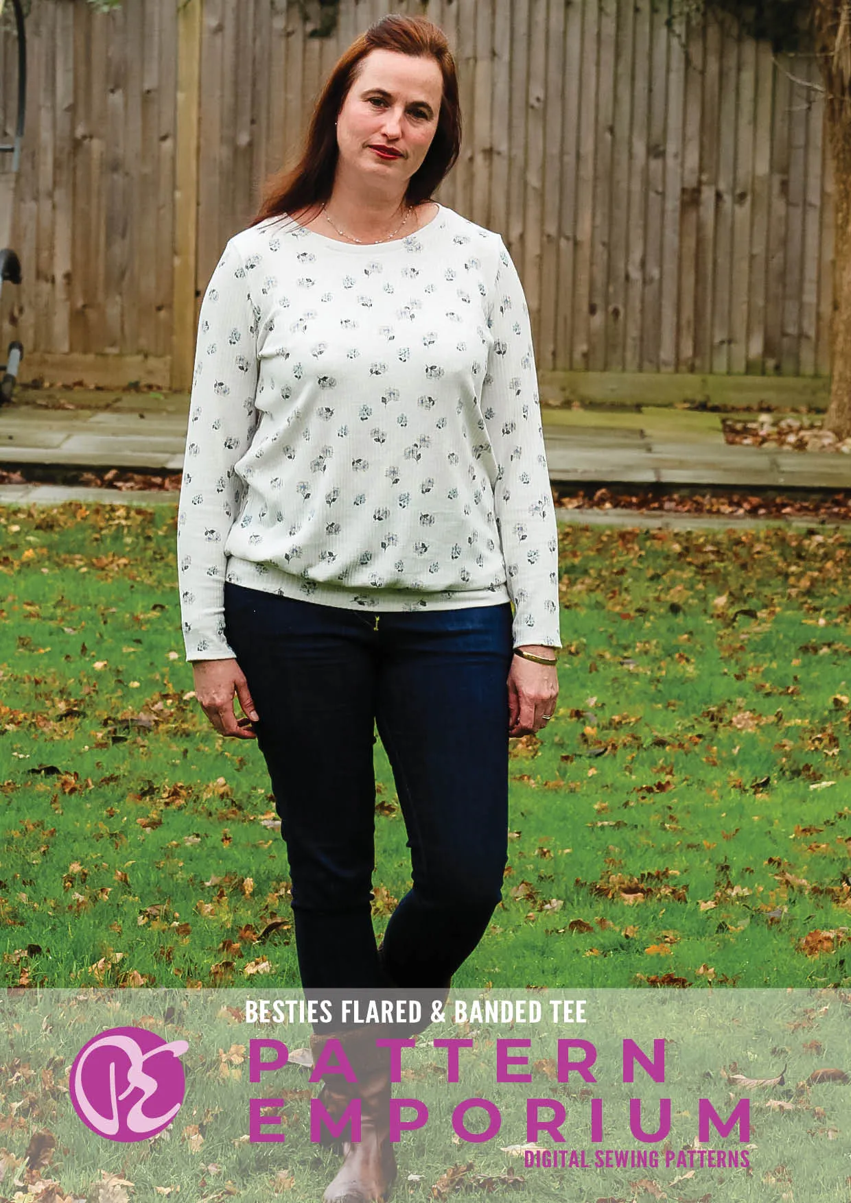 Besties Tee | Flared & Banded T-shirt Sewing Pattern