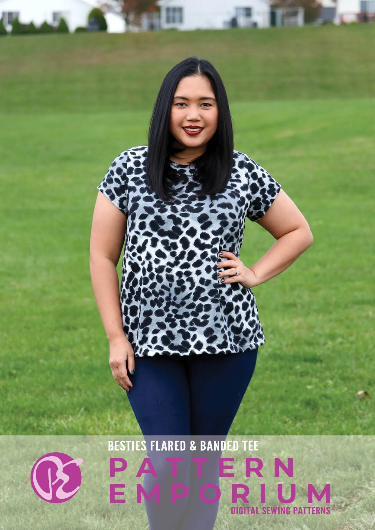 Besties Tee | Flared & Banded T-shirt Sewing Pattern