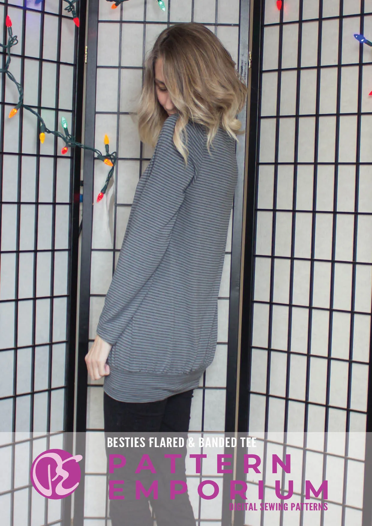 Besties Tee | Flared & Banded T-shirt Sewing Pattern