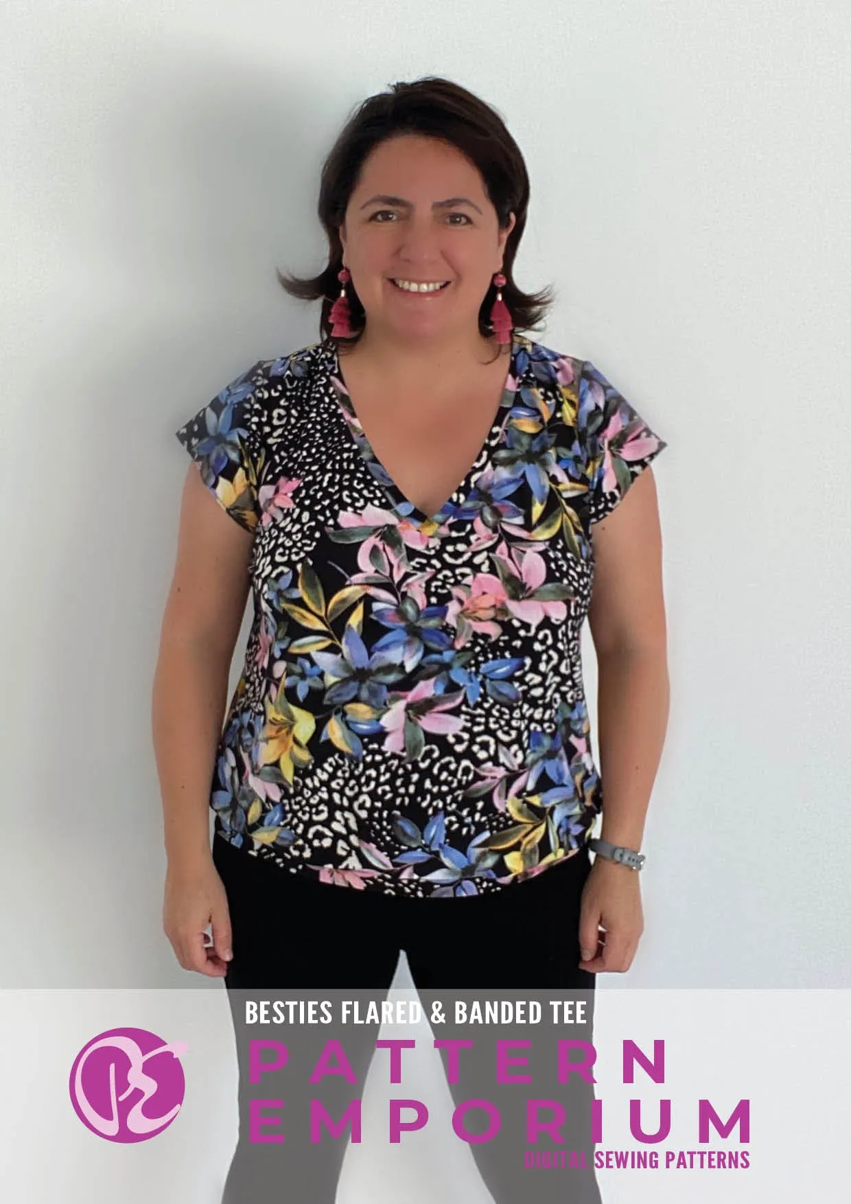 Besties Tee | Flared & Banded T-shirt Sewing Pattern