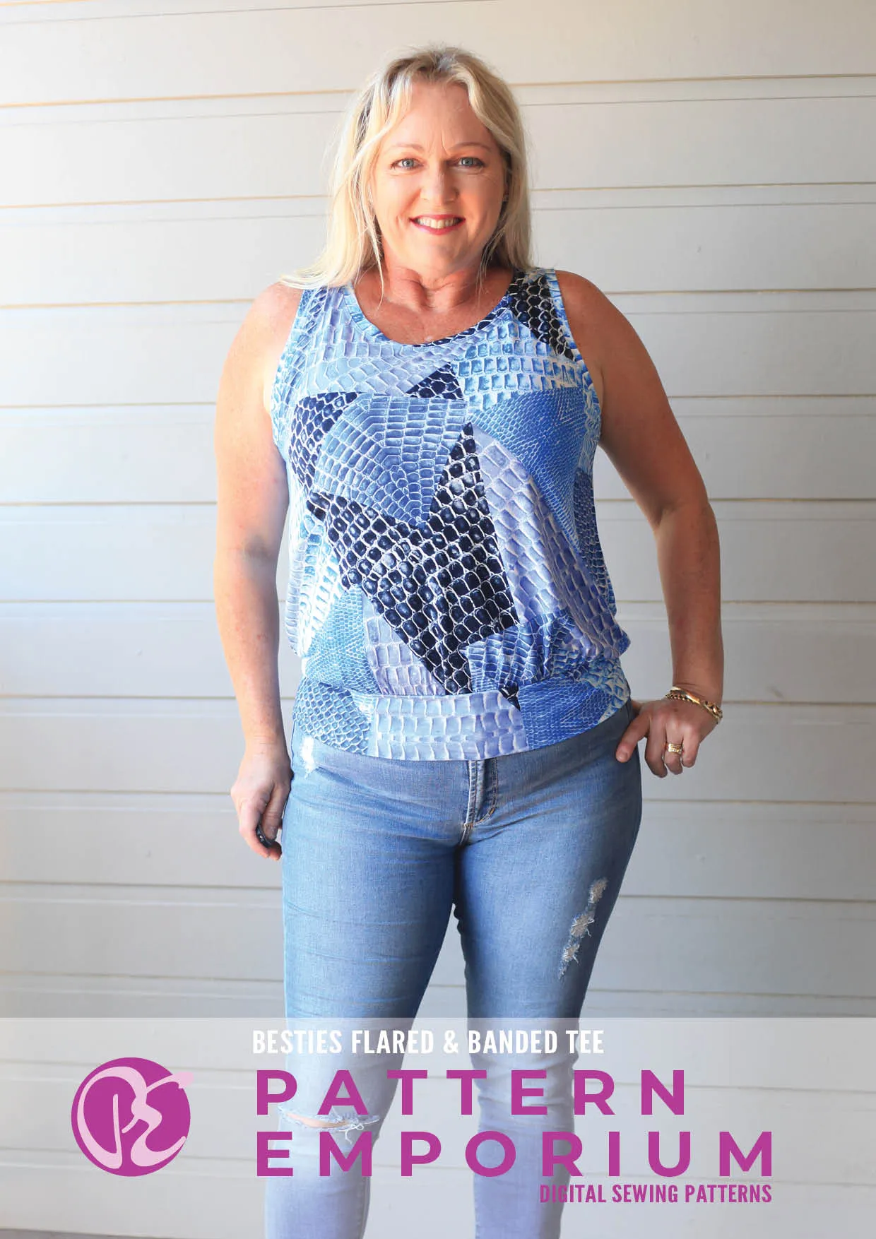 Besties Tee | Flared & Banded T-shirt Sewing Pattern