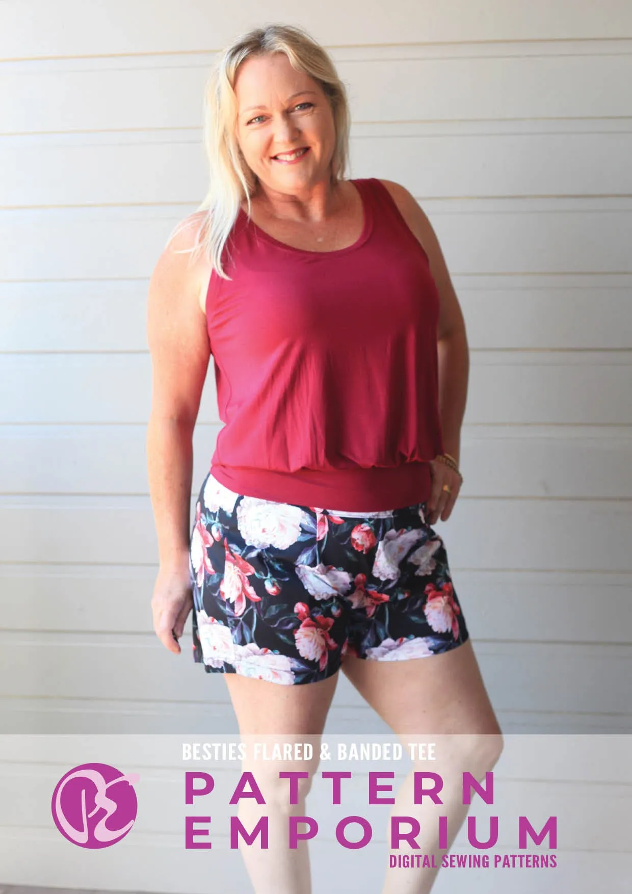 Besties Tee | Flared & Banded T-shirt Sewing Pattern