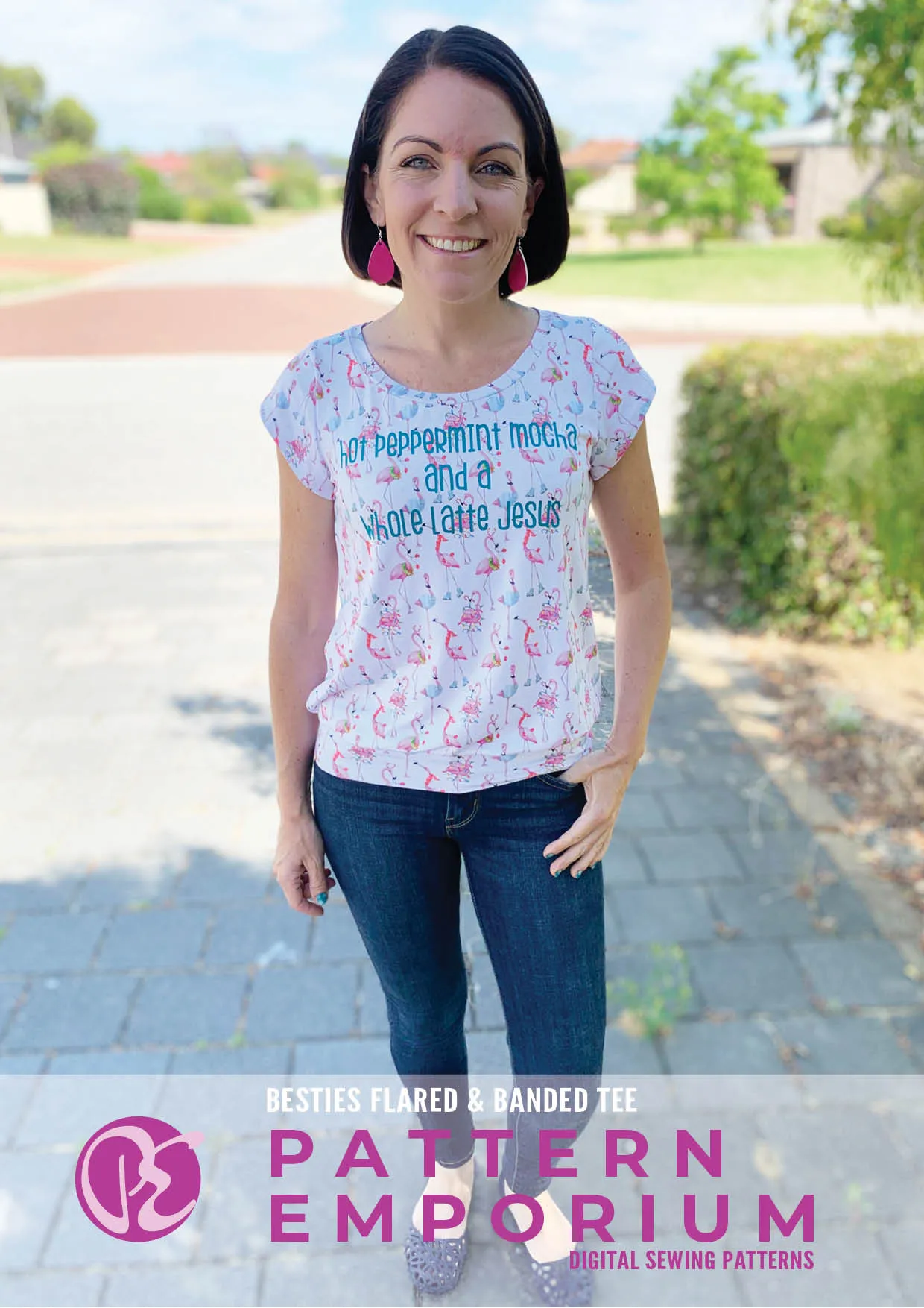 Besties Tee | Flared & Banded T-shirt Sewing Pattern